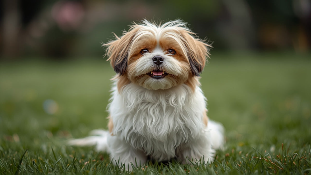 Havanese in the garden
