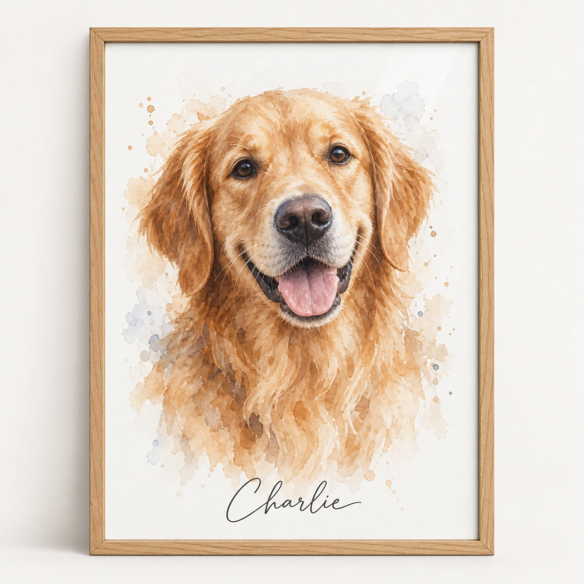 Golden Retriever Portrait und Geschenke