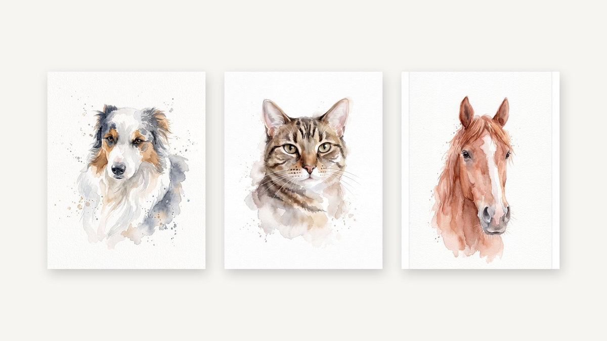 Aquarell-Portraits