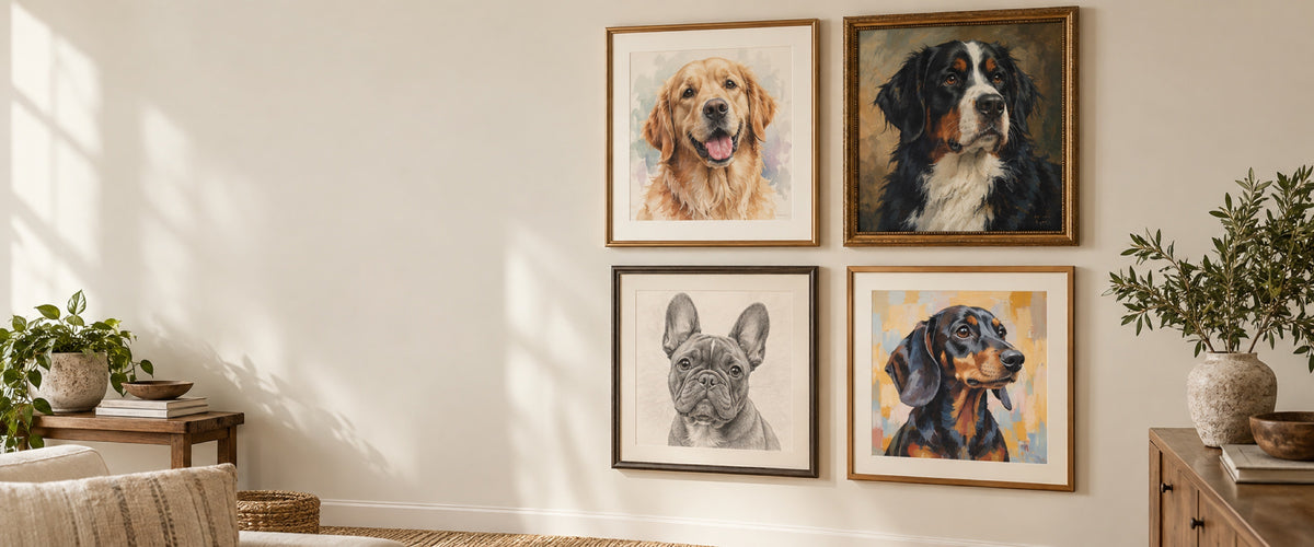 Hundeportrait vom Foto