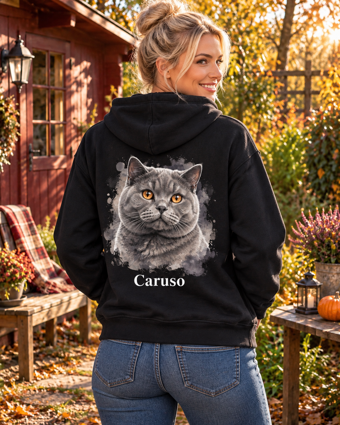 Personalisierte Sweatjacke mit deinem Tier – neue Produktansicht