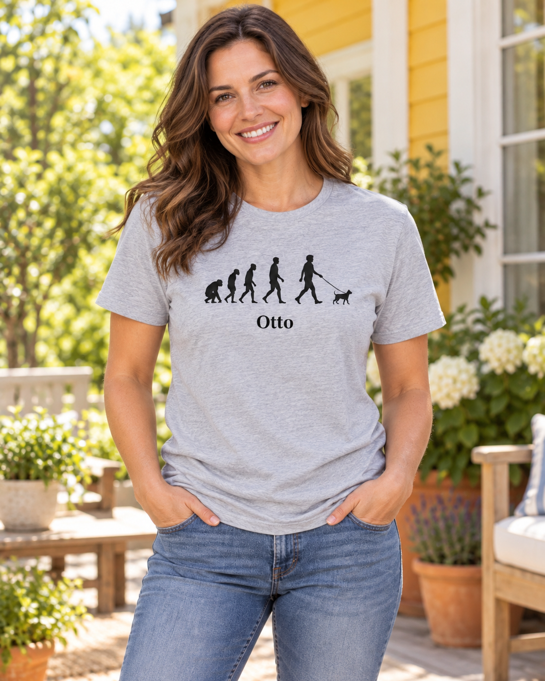 Pet Evolution: T-Shirt, Hoodie oder Sweatshirt mit Namen deines Hundes – neue Produktansicht