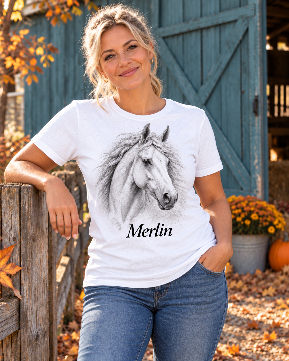Personalisiertes T-Shirt mit deinem Pferd – neue Produktansicht